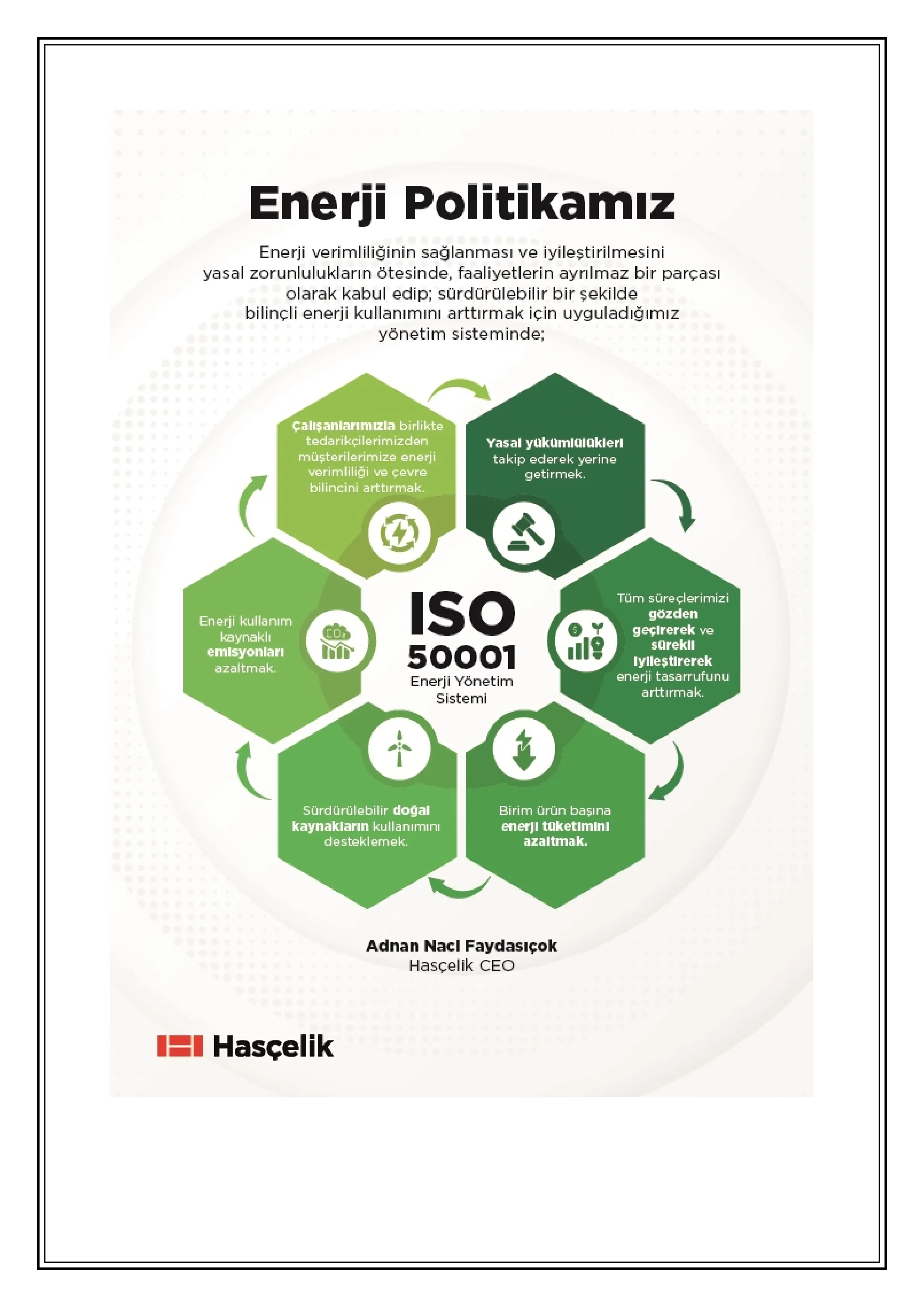 Enerji Yönetim Sistemi Politikası